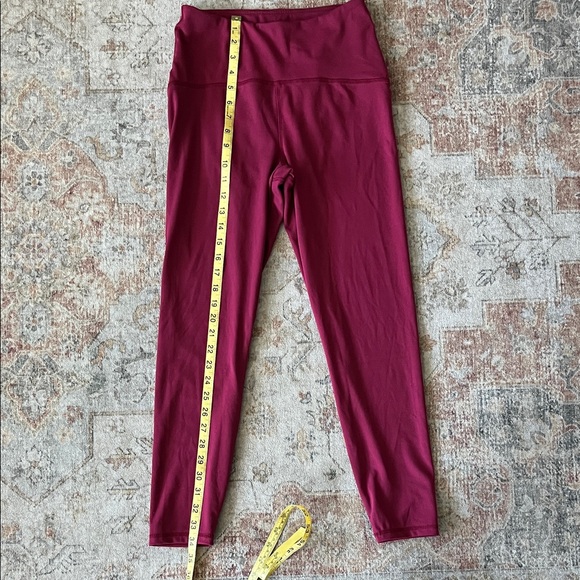 A New Day Burgundy Leggings Medium - Picture 3 of 5